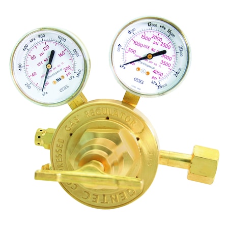 Heravy Duty Single Stage Regulator , 3000  PSI Inlet, 10-200 PSI Delivery Pressure